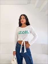 CROPPED TEAM BRASIL - BRANCO