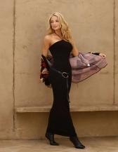 VESTIDO MODAL ANTONELLA - Preto - Liso