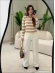 BLUSA BICOLOR ANTONIA - OFF WHITE/ BEGE NOVO