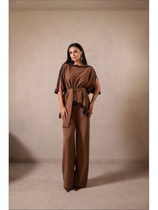 CONJUNTO KIMONO  NARCISA - CARAMELO