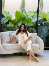 CONJUNTO LENY RELEVO - OFF WHITE