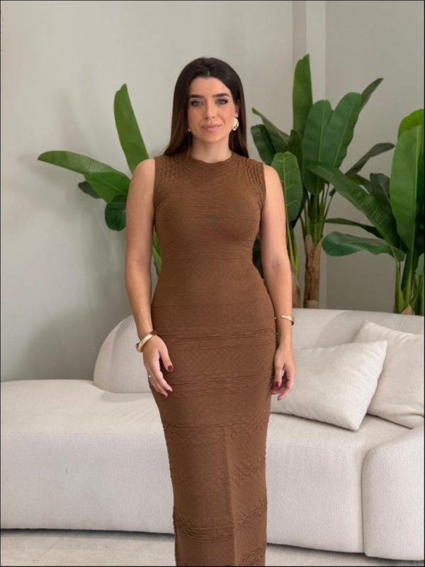 VESTIDO GEISE - CARAMELO