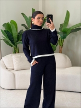 CONJUNTO MODAL MARCELA - AZUL MARINHO/OFF WHITE