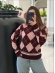 BLUSA ESCOCESA GERLANE - VINHO/ROSA