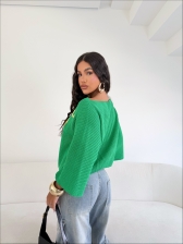 MAXI CROPPED MANGA FLARE BRASIL - VERDE BANDEIRA