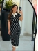 VESTIDO POLO POÁ - PRETO/OFF WHITE