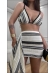 CONJUNTO LISTRADO PUGLIA - OFF WHITE/ PRETO