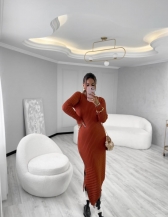 VESTIDO ASSIMETRICO - Telha