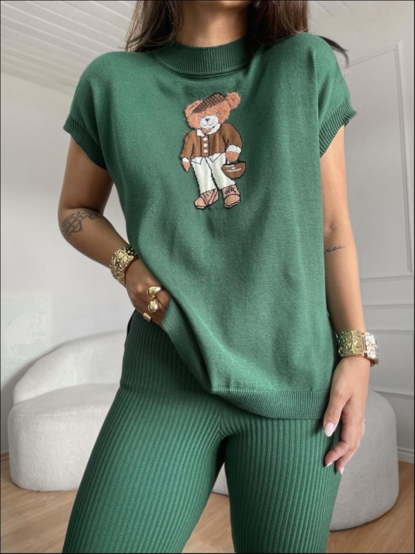 BLUSA URSO JOSY - VERDE MILITAR