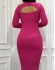 VESTIDO RECORTE COSTAS - Pink