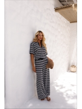 CONJUNTO CALÇA LISTRADO ALICIA - PRETO