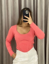CROPPED BICO FREDDO - Coral