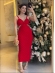 VESTIDO BALI RELEVO - Vermelho