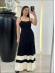 VESTIDO CARLOTA - PRETO/OFF