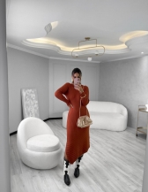 VESTIDO ASSIMETRICO - Telha