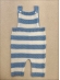 SALOPETE LISTRADA TRICOT BEBÊ - AZUL BEBE COM BRANCO