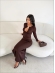 VESTIDO LONGO NAIARA - MARROM