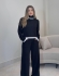 CONJUNTO MODAL MARCELA - Bicolor - preto com branco