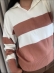 BLUSA POLO LISTRADA TELMA - OFF WHITE/ BEGE NOVO