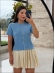 TSHIRT BOTÕES LARI - AZUL BEBE