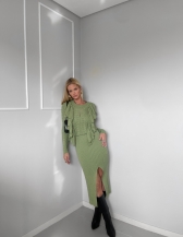 BLUSA BABADOS VERBÊNIA - Verde malva