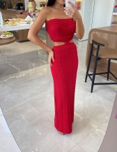 VESTIDO TOMARA QUE CAIA DEISE - Vermelho