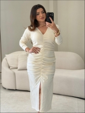 VESTIDO THAYANE INVERNO - OFF WHITE