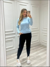 BLUSA YASMIN MODAL - AZUL BEBE