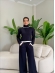 CONJUNTO MODAL MARCELA - AZUL MARINHO/OFF WHITE