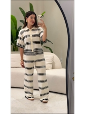 CONJUNTO MODAL LISSANDRA - Off white com preto