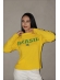 BLUSA MOUSSE BANDEIRA - AMARELO