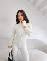 MACACÃO ZIPER DEDINHO - OFF WHITE